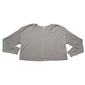 BP Gray Cropped Cardigan